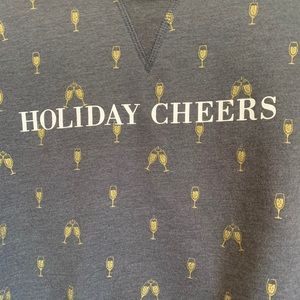 Cheers celebration cropped sweatshirt holiday shirt